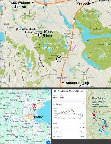 Easy hike in the Breakheart Reservation North of Boston