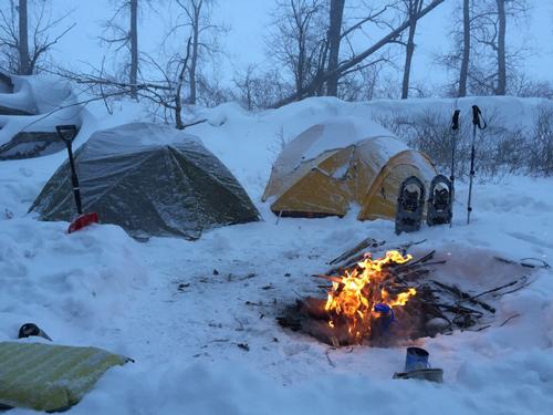 Knight Island Winter Camp and Snowshoe