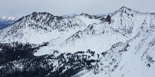 Climbing Peak 10,451, Boulder Mountains